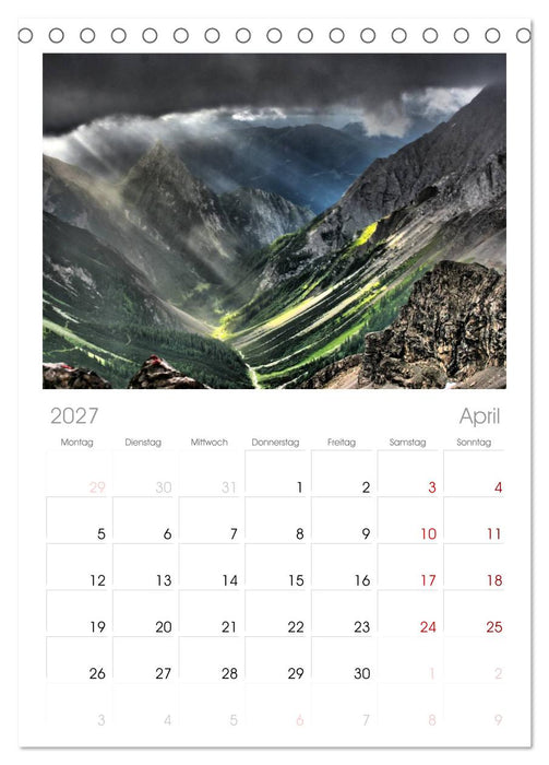 Alpenüberquerung (CALVENDO Tischplaner A5H 2027)