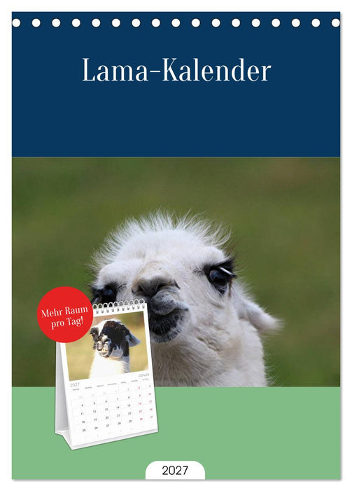 Lama-Kalender (CALVENDO Tischplaner A5H 2027)