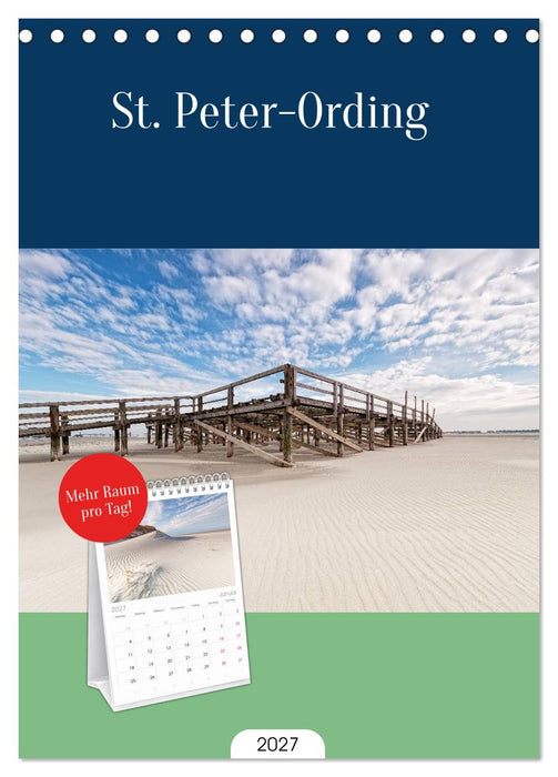 St. Peter-Ording (CALVENDO Tischplaner A5H 2027)