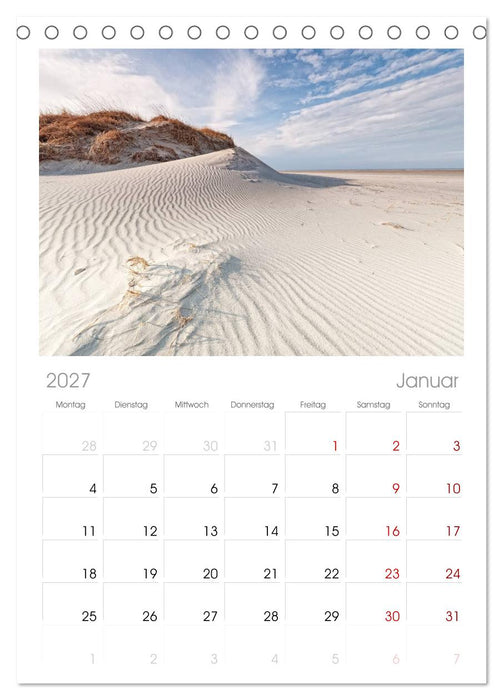 St. Peter-Ording (CALVENDO Tischplaner A5H 2027)