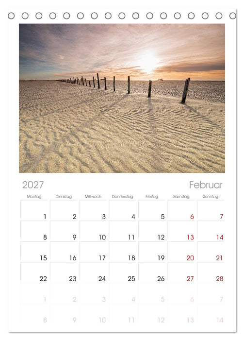 St. Peter-Ording (CALVENDO Tischplaner A5H 2027)