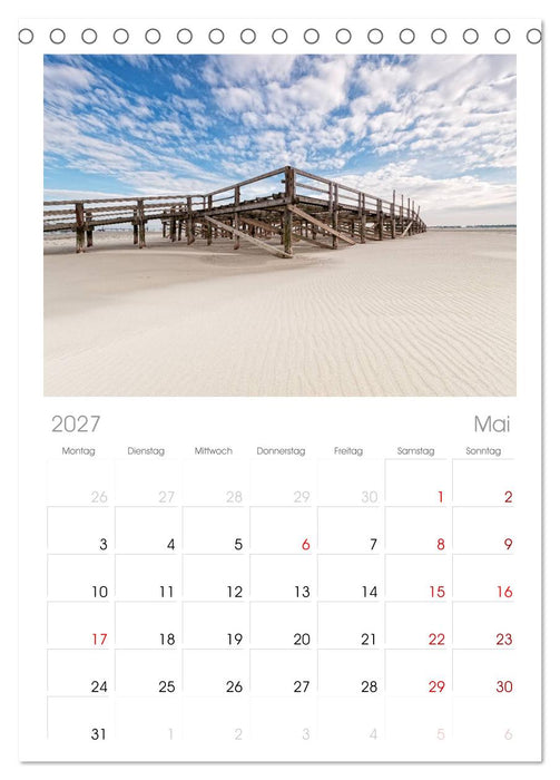St. Peter-Ording (CALVENDO Tischplaner A5H 2027)