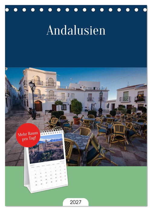 Andalusien (CALVENDO Tischplaner A5H 2027)