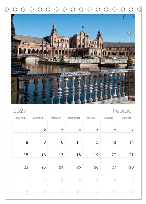 Andalusien (CALVENDO Tischplaner A5H 2027)