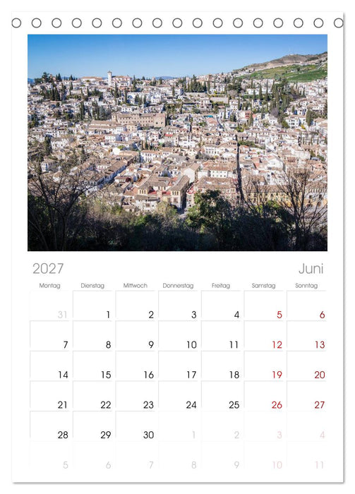 Andalusien (CALVENDO Tischplaner A5H 2027)