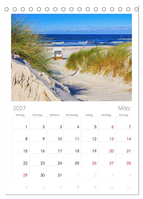 Insel Hiddensee - Dat söte Länneken (CALVENDO Tischplaner A5H 2027)