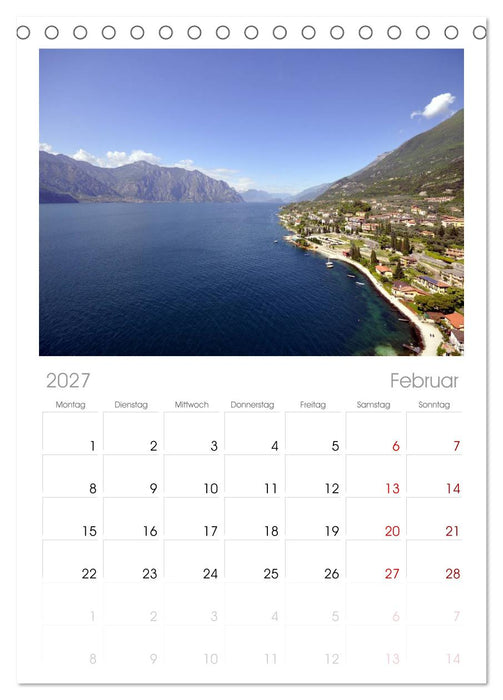 Impressionen vom Gardasee (CALVENDO Tischplaner A5H 2027)