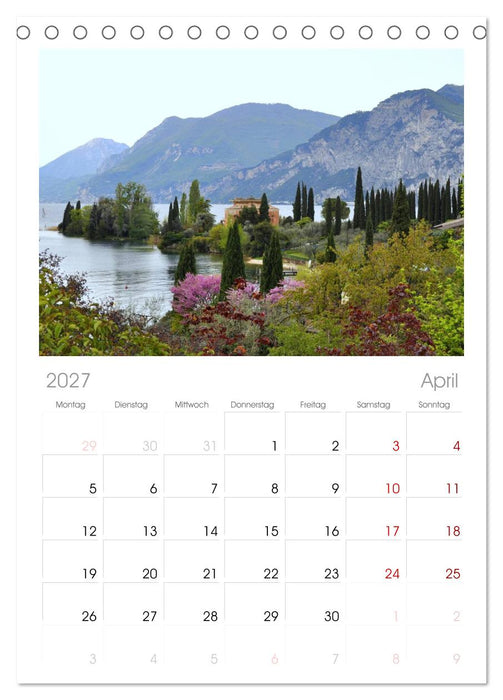 Impressionen vom Gardasee (CALVENDO Tischplaner A5H 2027)