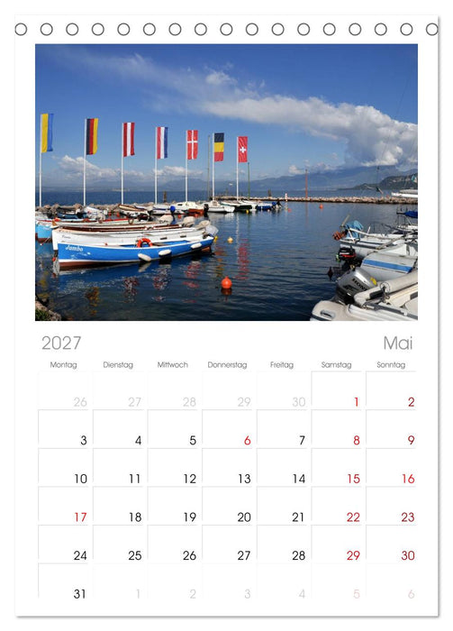 Impressionen vom Gardasee (CALVENDO Tischplaner A5H 2027)