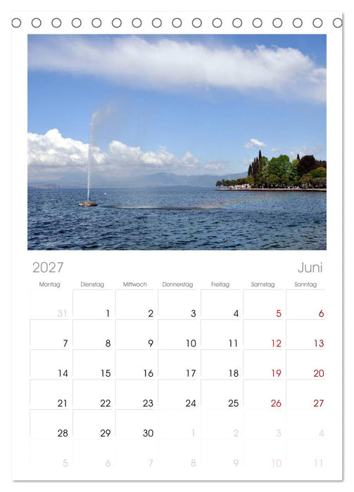 Impressionen vom Gardasee (CALVENDO Tischplaner A5H 2027)