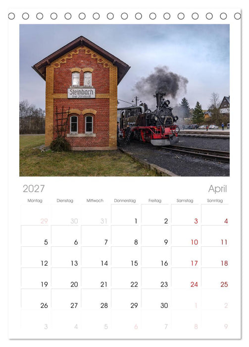 Dampf im Pressnitztal (CALVENDO Tischplaner A5H 2027)