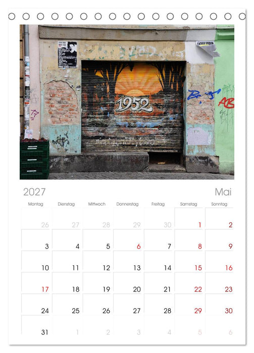 Dresdens Neustadt (CALVENDO Tischplaner A5H 2027)