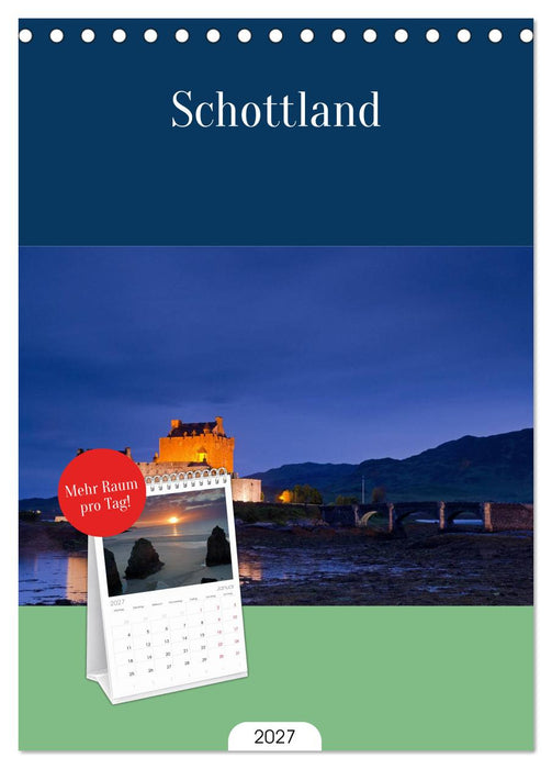 Schottland (CALVENDO Tischplaner A5H 2027)