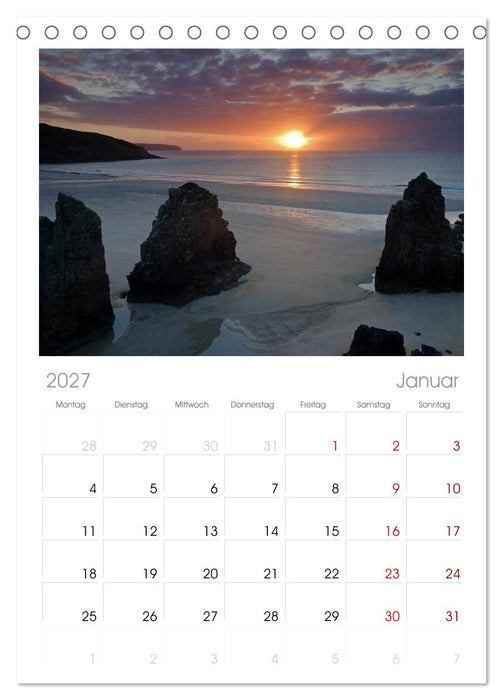 Schottland (CALVENDO Tischplaner A5H 2027)