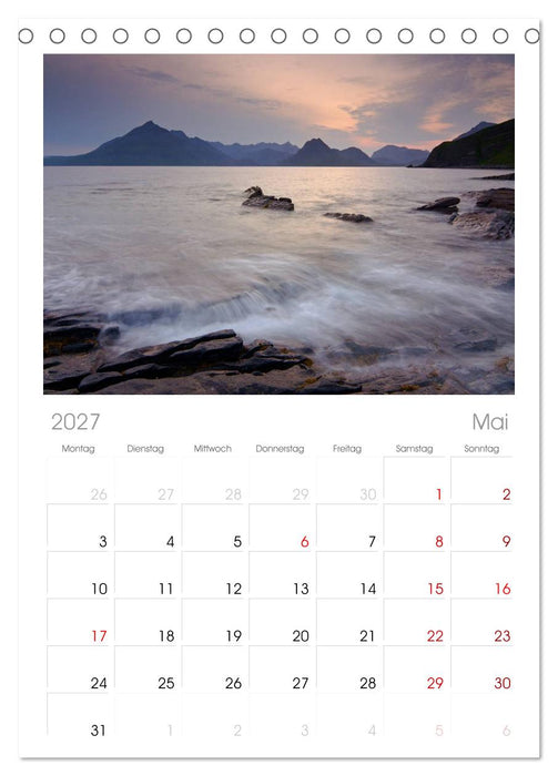 Schottland (CALVENDO Tischplaner A5H 2027)