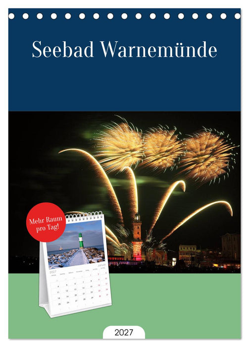 Seebad Warnemünde (CALVENDO Tischplaner A5H 2027)