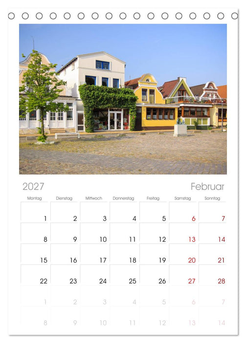 Seebad Warnemünde (CALVENDO Tischplaner A5H 2027)