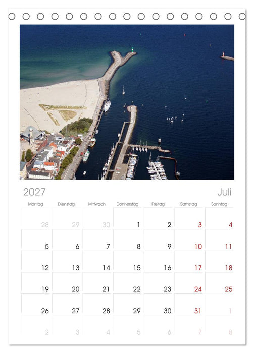Seebad Warnemünde (CALVENDO Tischplaner A5H 2027)