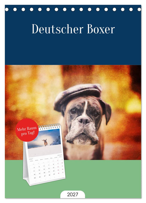 Deutscher Boxer (CALVENDO Tischplaner A5H 2027)
