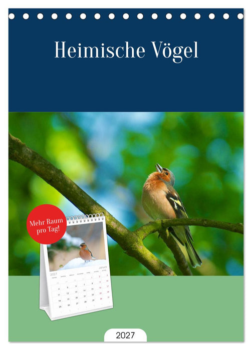Heimische Vögel (CALVENDO Tischplaner A5H 2027)