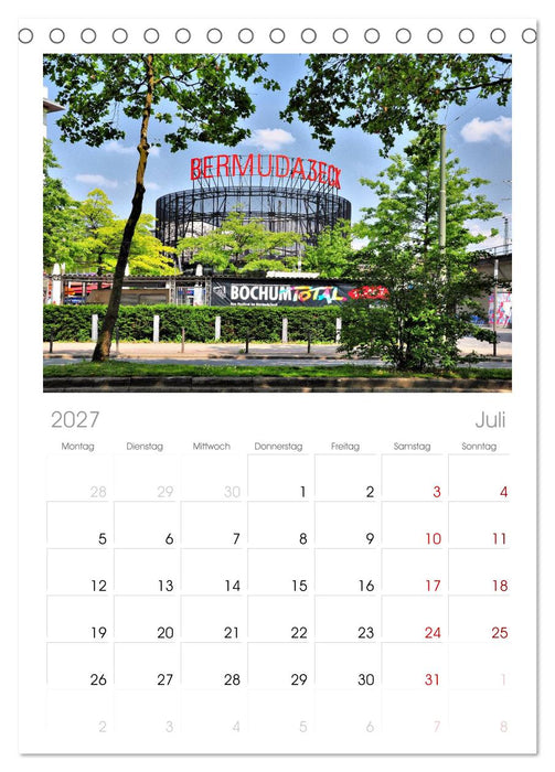 Bochum (CALVENDO Tischplaner A5H 2027)