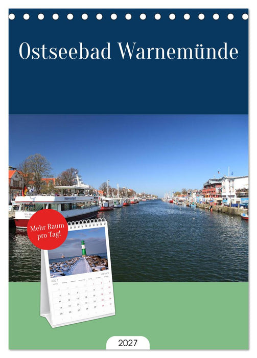 Ostseebad Warnemünde (CALVENDO Tischplaner A5H 2027)