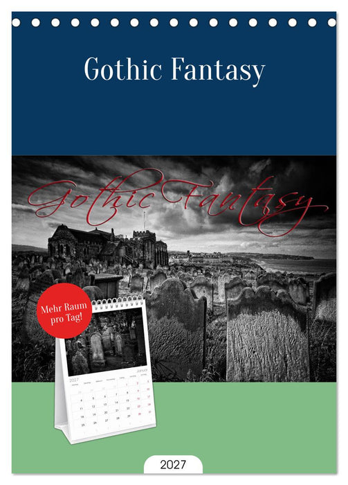 Gothic Fantasy (CALVENDO Tischplaner A5H 2027)