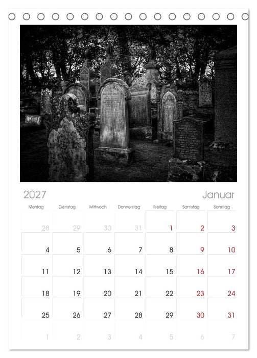 Gothic Fantasy (CALVENDO Tischplaner A5H 2027)