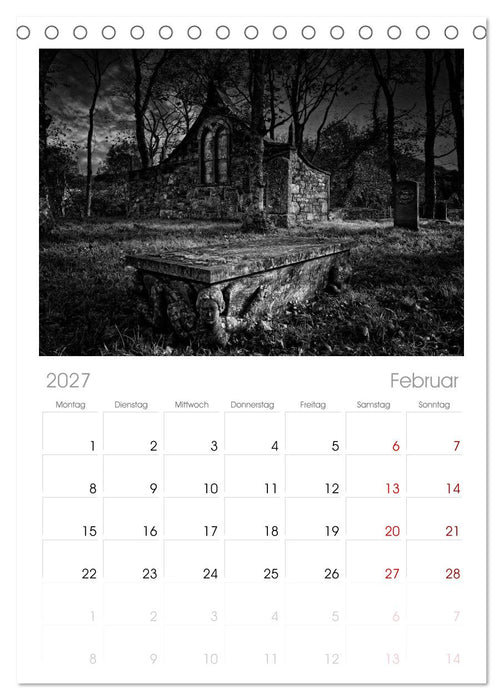 Gothic Fantasy (CALVENDO Tischplaner A5H 2027)