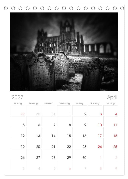 Gothic Fantasy (CALVENDO Tischplaner A5H 2027)