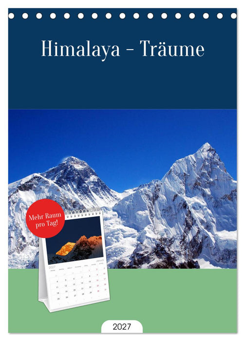 Himalaya - Träume (CALVENDO Tischplaner A5H 2027)
