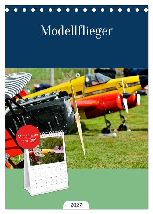 Modellflieger (CALVENDO Tischplaner A5H 2027)