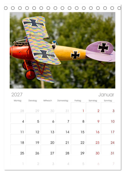 Modellflieger (CALVENDO Tischplaner A5H 2027)