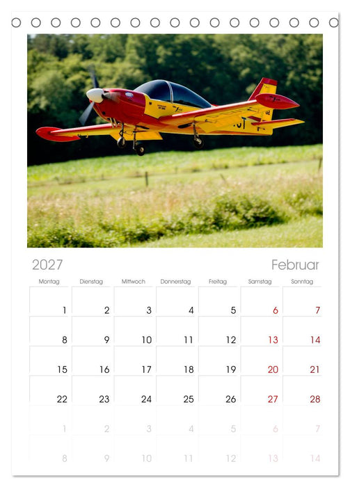 Modellflieger (CALVENDO Tischplaner A5H 2027)