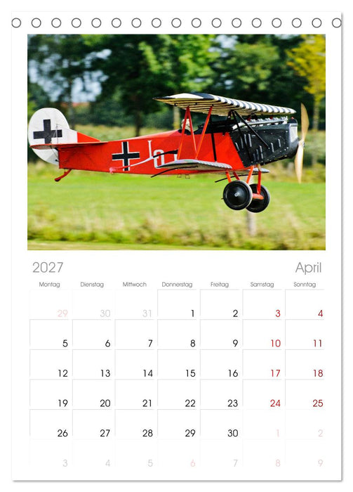 Modellflieger (CALVENDO Tischplaner A5H 2027)