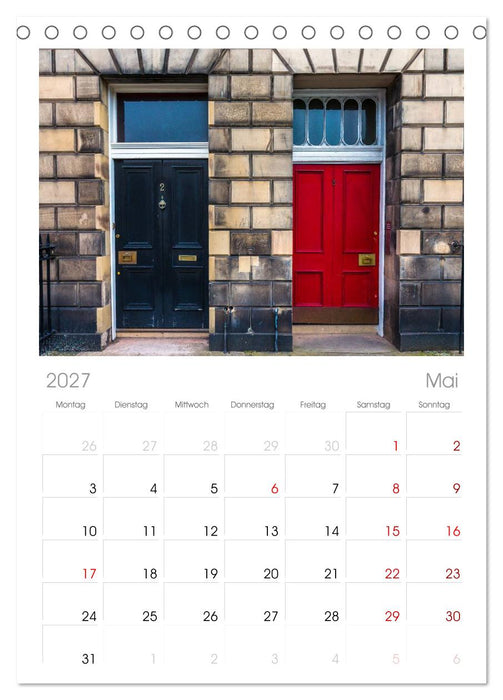 Faszination Edinburgh (CALVENDO Tischplaner A5H 2027)