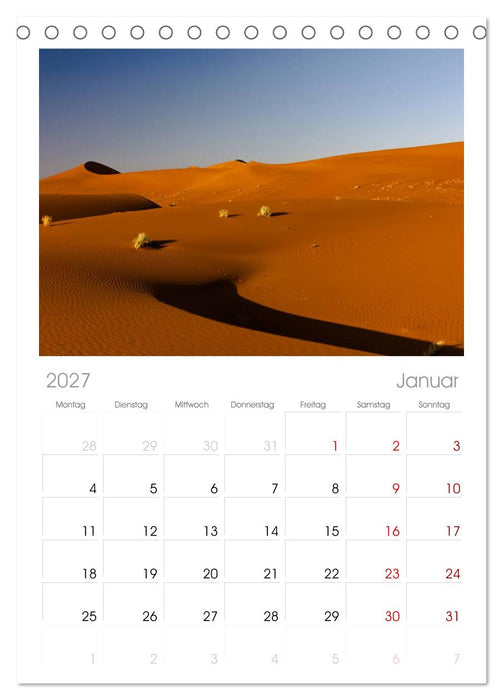 Wildes Namibia (CALVENDO Tischplaner A5H 2027)