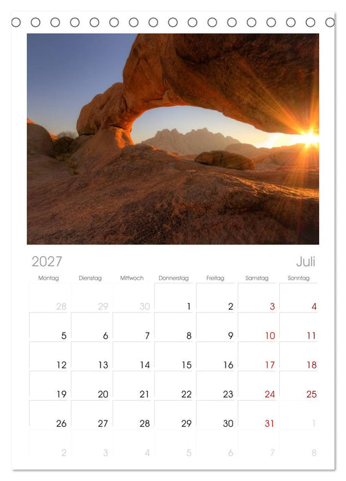 Wildes Namibia (CALVENDO Tischplaner A5H 2027)