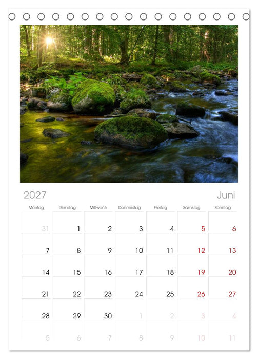 Harz Landschaften (CALVENDO Tischplaner A5H 2027)