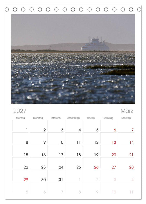 Die Insel Römö (CALVENDO Tischplaner A5H 2027)