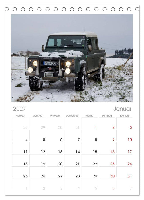 Defender für's Grobe (CALVENDO Tischplaner A5H 2027)