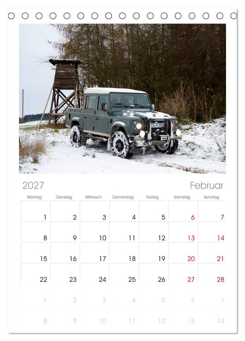 Defender für's Grobe (CALVENDO Tischplaner A5H 2027)
