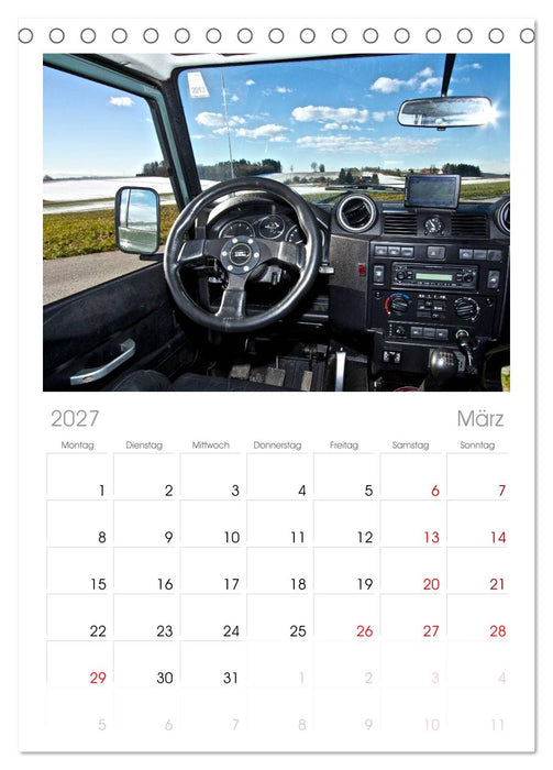Defender für's Grobe (CALVENDO Tischplaner A5H 2027)