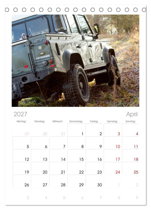 Defender für's Grobe (CALVENDO Tischplaner A5H 2027)