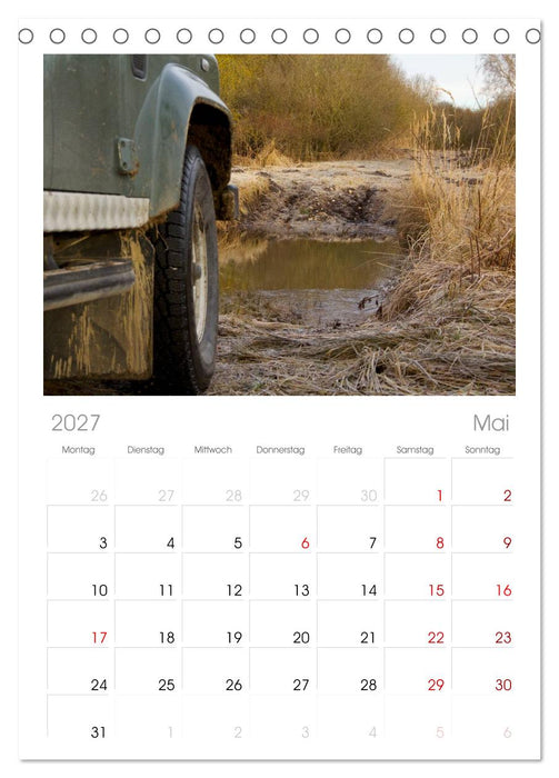 Defender für's Grobe (CALVENDO Tischplaner A5H 2027)