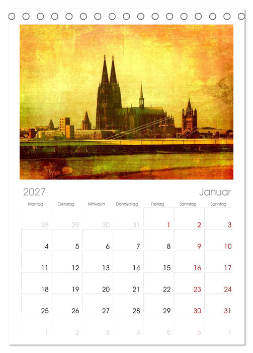 Köln (CALVENDO Tischplaner A5H 2027)