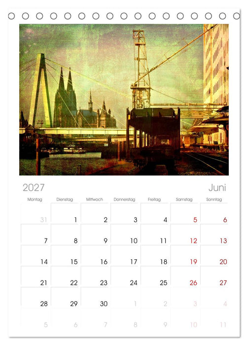 Köln (CALVENDO Tischplaner A5H 2027)