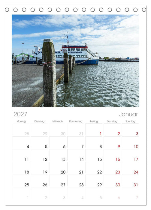 Ameland Wunderschöne Insel (CALVENDO Tischplaner A5H 2027)