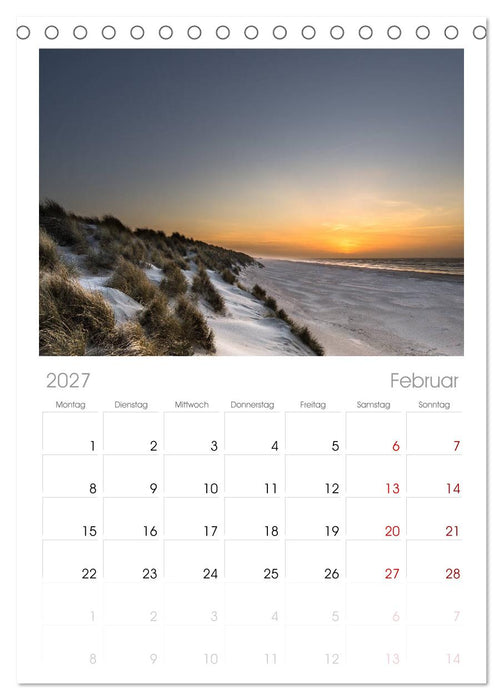 Ameland Wunderschöne Insel (CALVENDO Tischplaner A5H 2027)