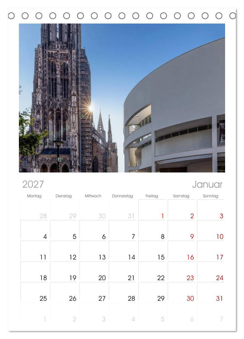 Ulm einfach liebenswert (CALVENDO Tischplaner A5H 2027)